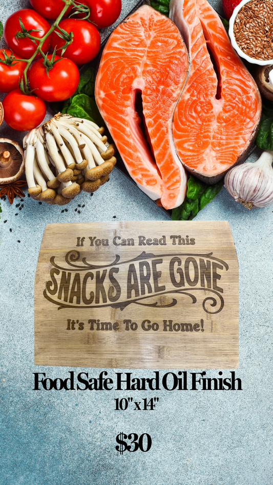 Snacks are Gone Serving Tray